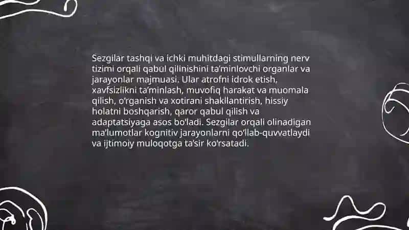 Sezgilar haqida umumiy tushuncha 3