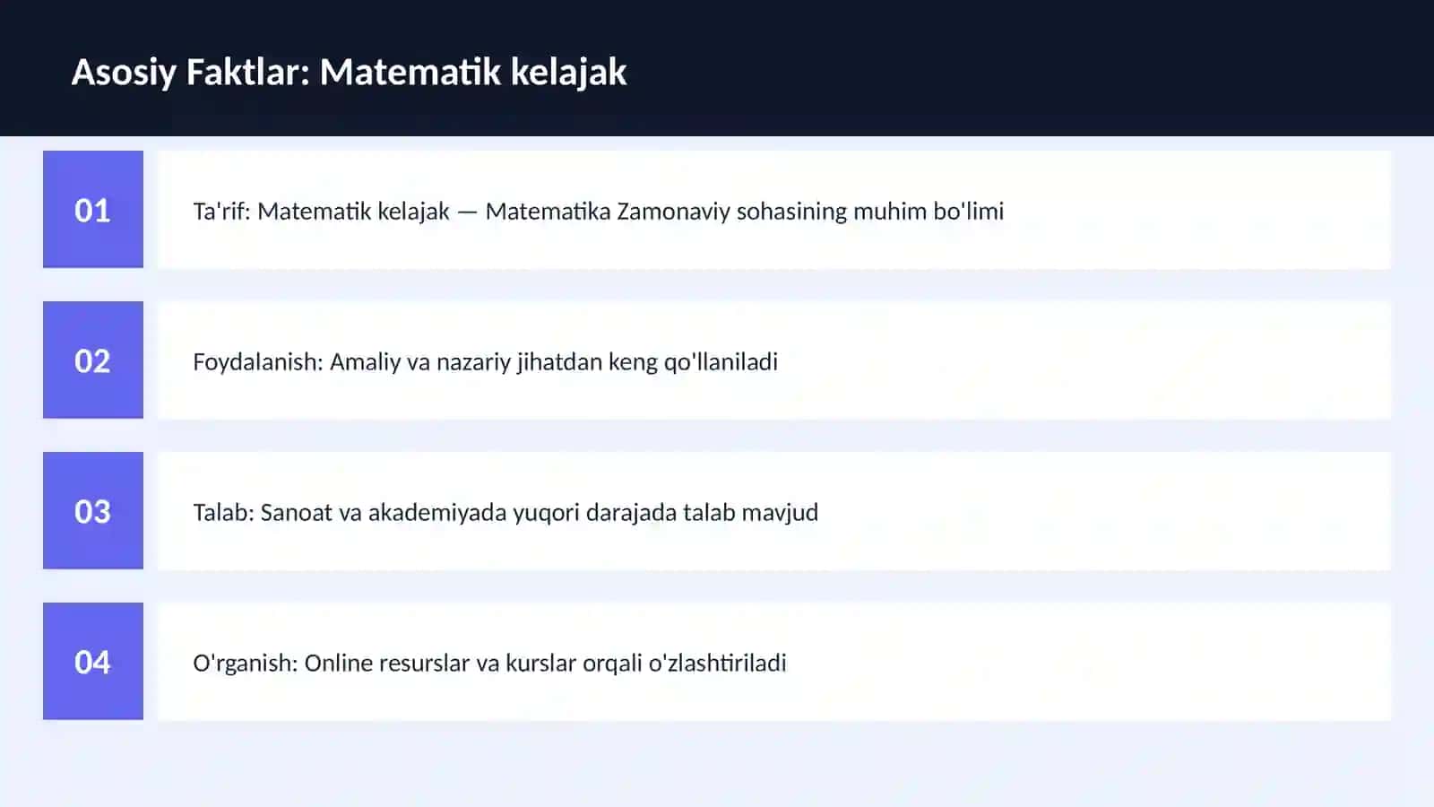 Matematik kelajak 3