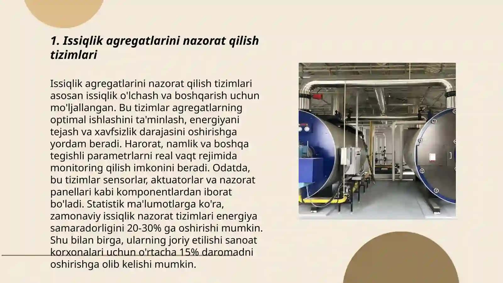 Issiqlik agregatlarini nazorat etish usullari 3