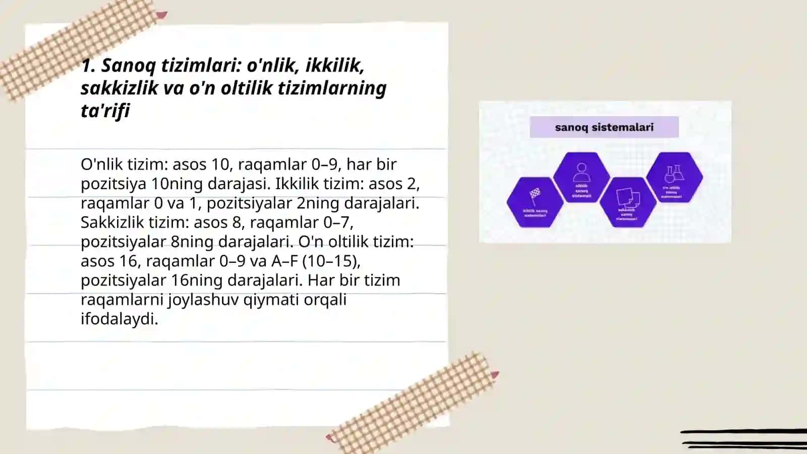 “Sanoq sistemalari haqida 10 slaydli prezentatsiya ” 3
