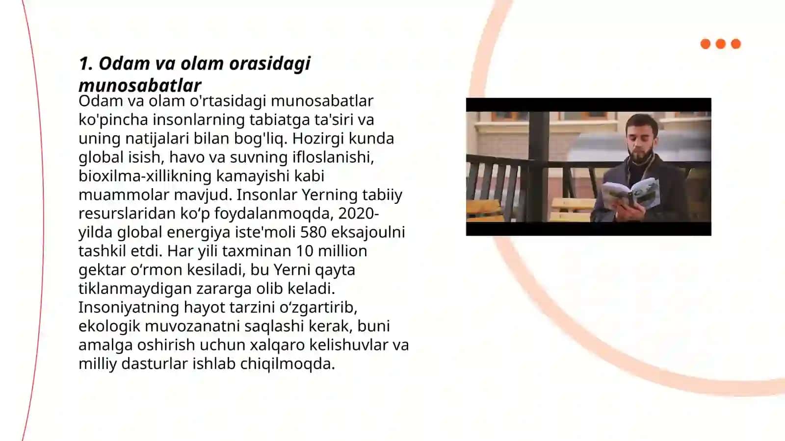 Odamlar va Olam kitobi 3