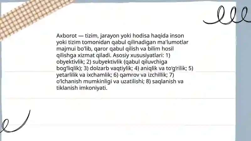 Axborot va uning manbalar 3