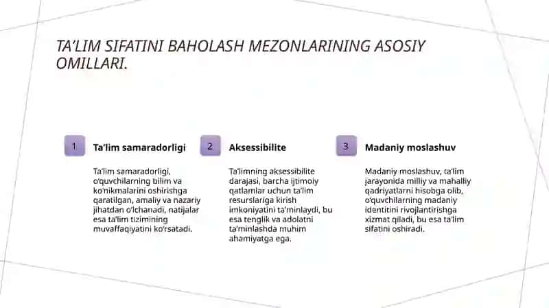 Taʼlim sifatini baholash mezonlari 3