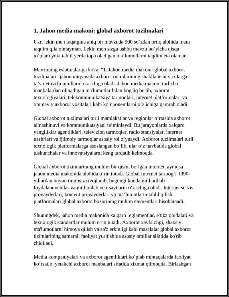 JAHON MEDIA MAKONI VA JAXON AXBOROT MAKONI 3