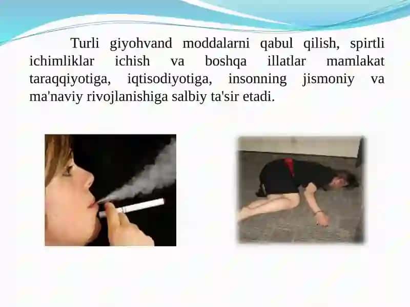 ZARARLI ODATLAR: GIYOHVANDLIK VA TOKSIKOMANIYA 3