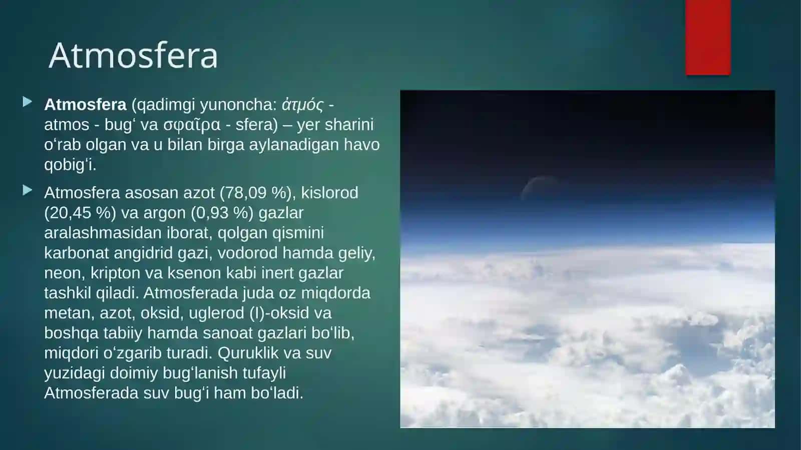 Mavzu: Atmosfera 3