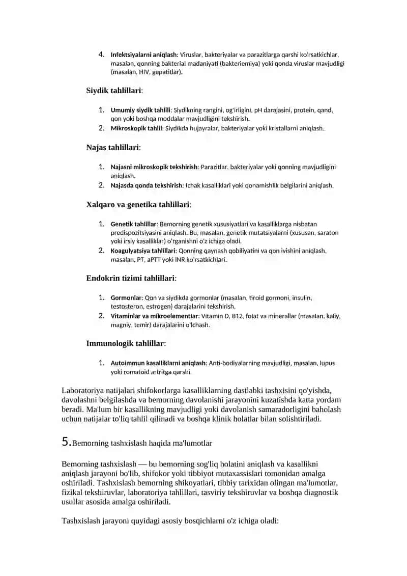 Meditsina informatikasiga oid 150 savol javoblari bilan 3