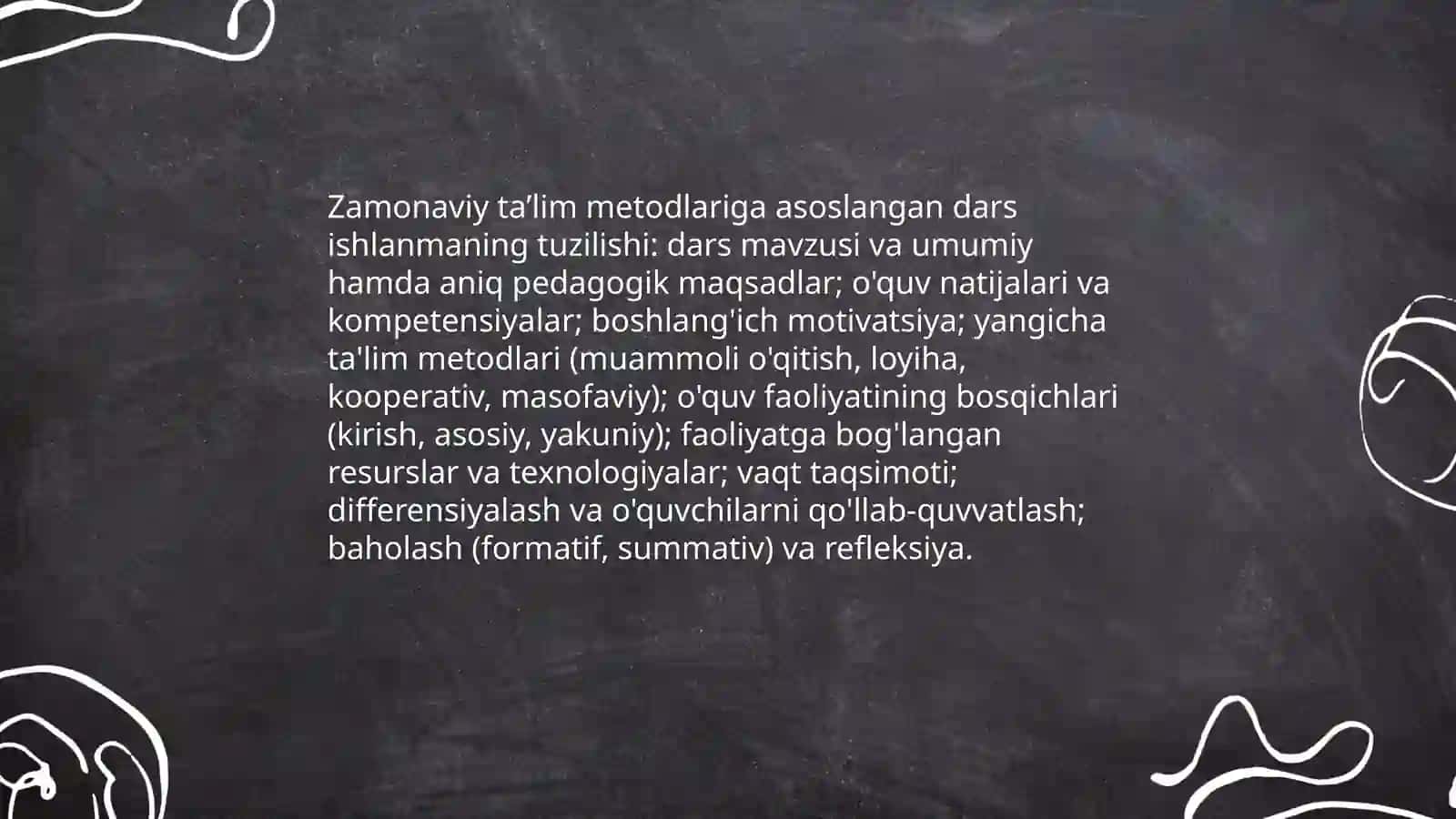 Zamonaviy taʼlim metodlariga asoslangan dars ishlanma 3
