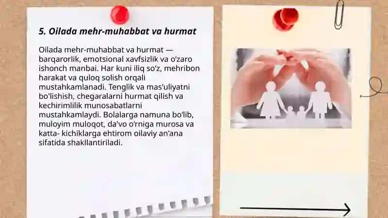 Oilada mehr-muhabbat va hurmat 3