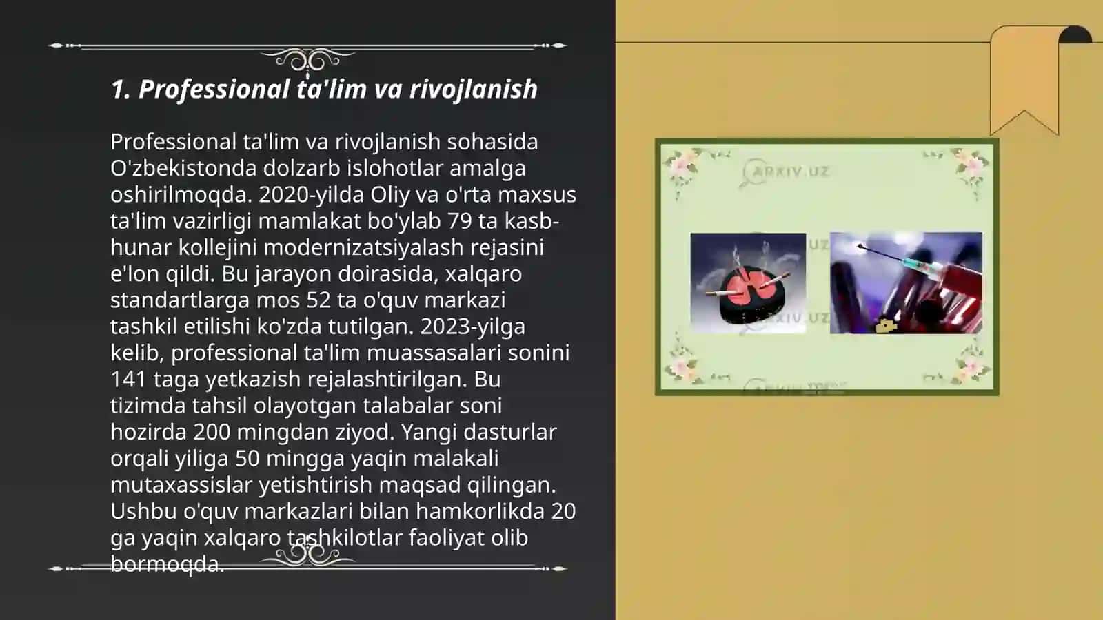 Professional ta'lim va rivojlanish 3