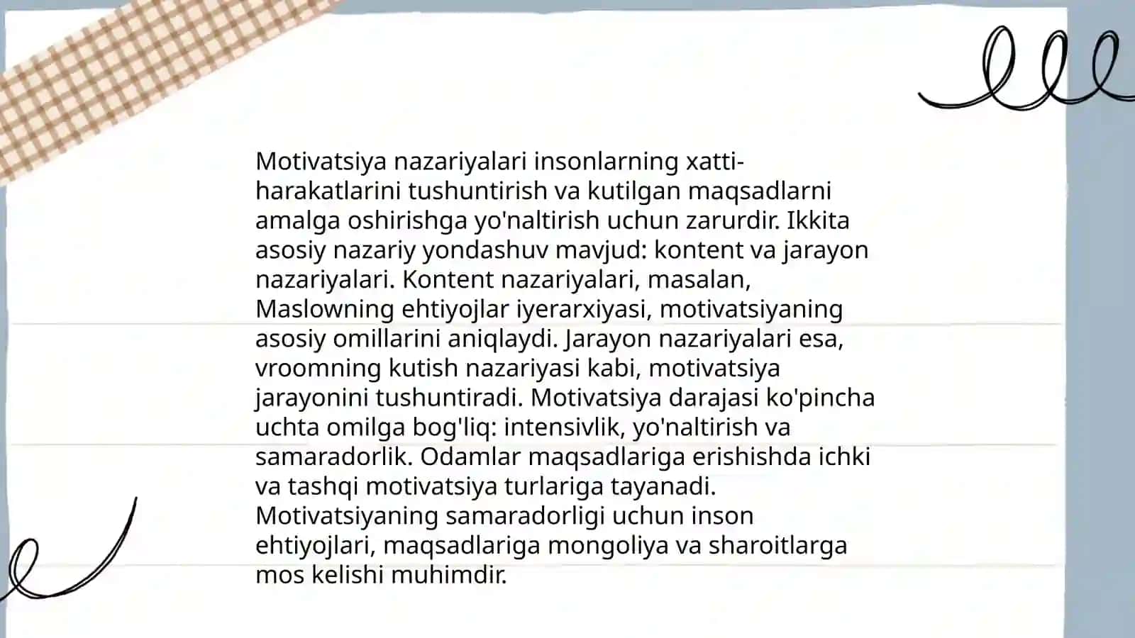 Bolaning mativatsion sohasi psixodiagnostikasi 3