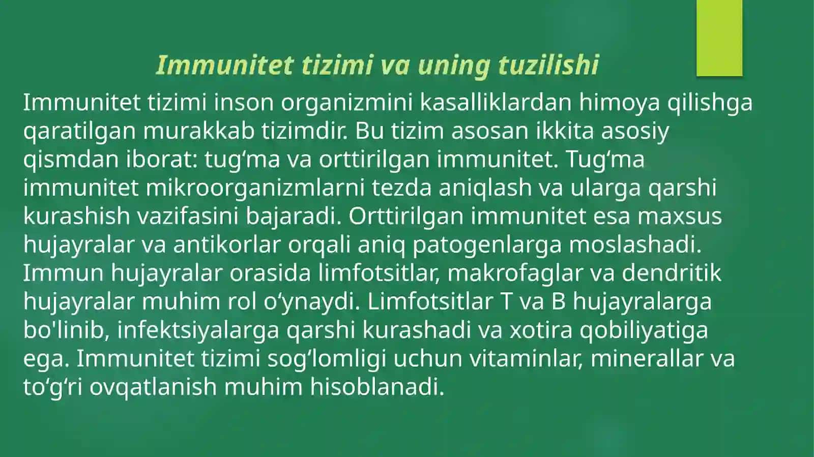 Immunopatologiya. Oʻsmaxujayralarinikelibchiqishahamiyati 3