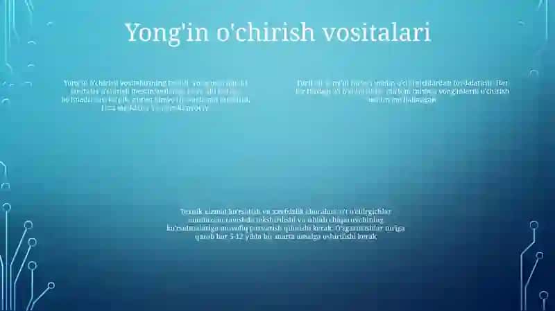 YongʻInni OʻChirish Vositalar Va Moddalar 3