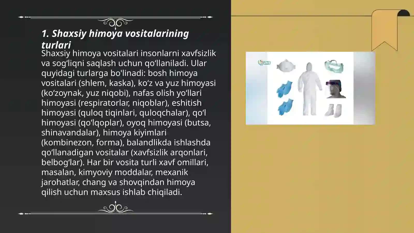 Shaxsiy himoya vositalari 3