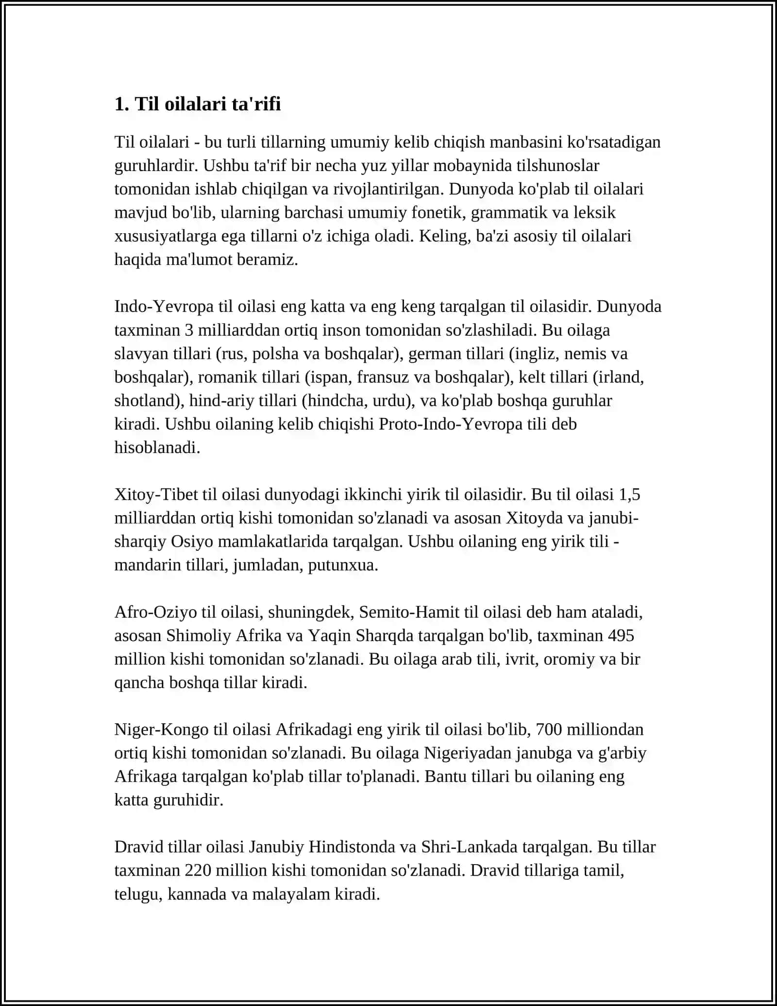TIL OILALARI QARINDOSH TILLAR 3