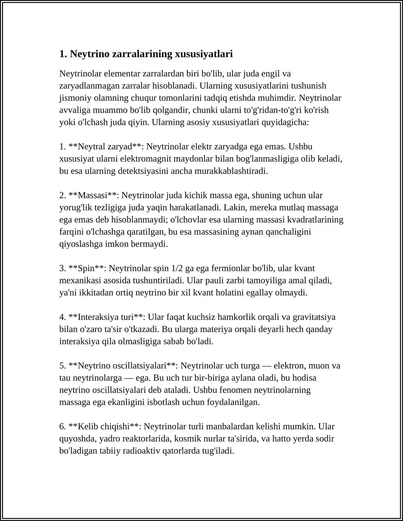 BITTA EMIRILISH SPEKTRI.NEYTRINO 3
