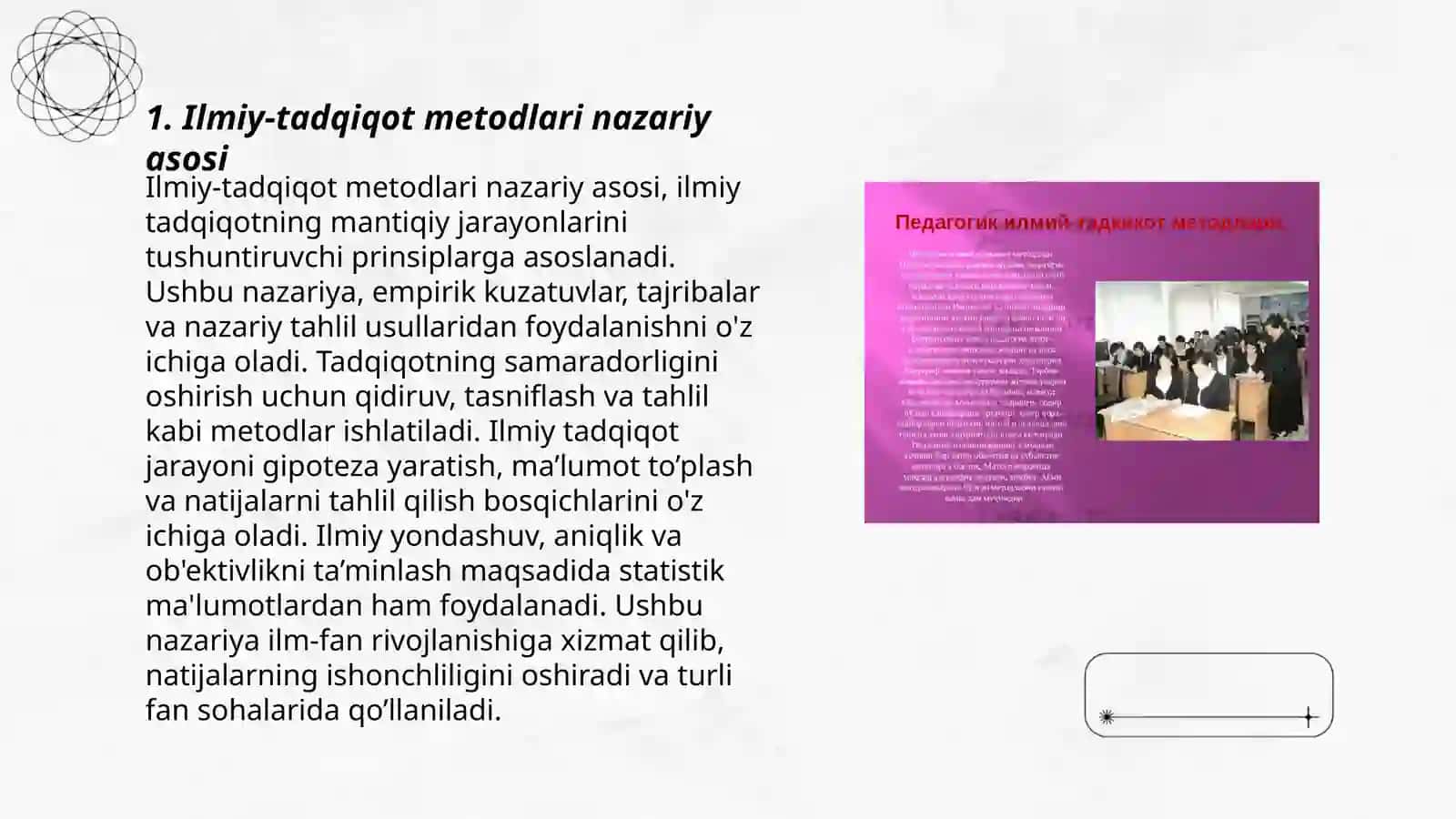 Pedagogika fanining ilmiy-tadqiqot metodlari 3
