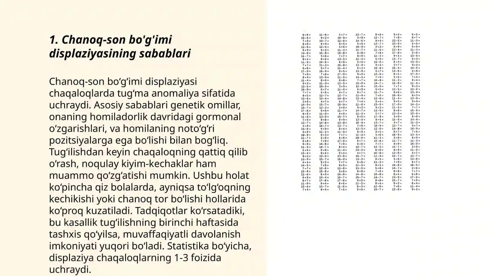 Bolalarda chanoq-son bo'g'imi displaziyasi 3