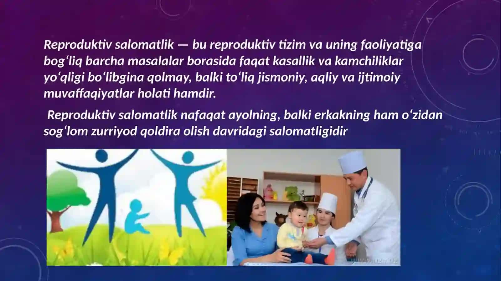 Reproduktiv salomatlik va sog'lom turmush tarzi 3