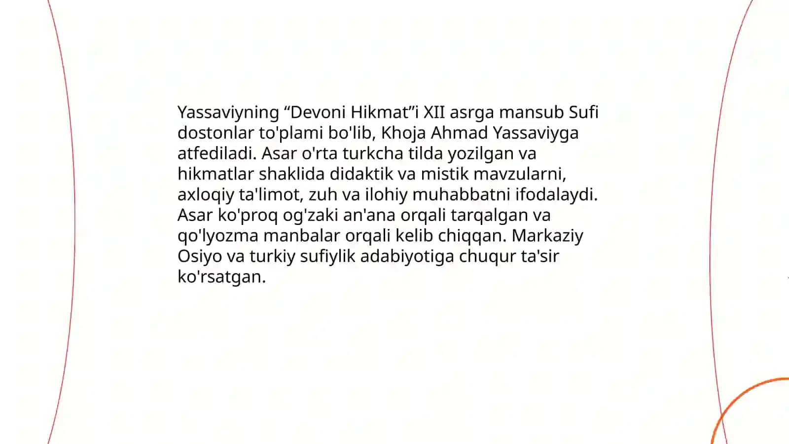 Yassaviyning “Devoni Hikmat”i. Pahlavon Mahmud- Ruboiynavis 3