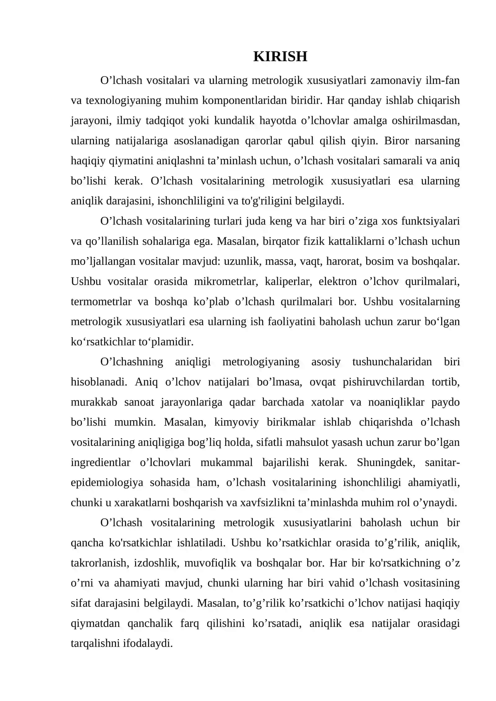 O’LCHASH VOSITALARI VA ULARNING MеTROLOGIK XUSUSIYATI 3