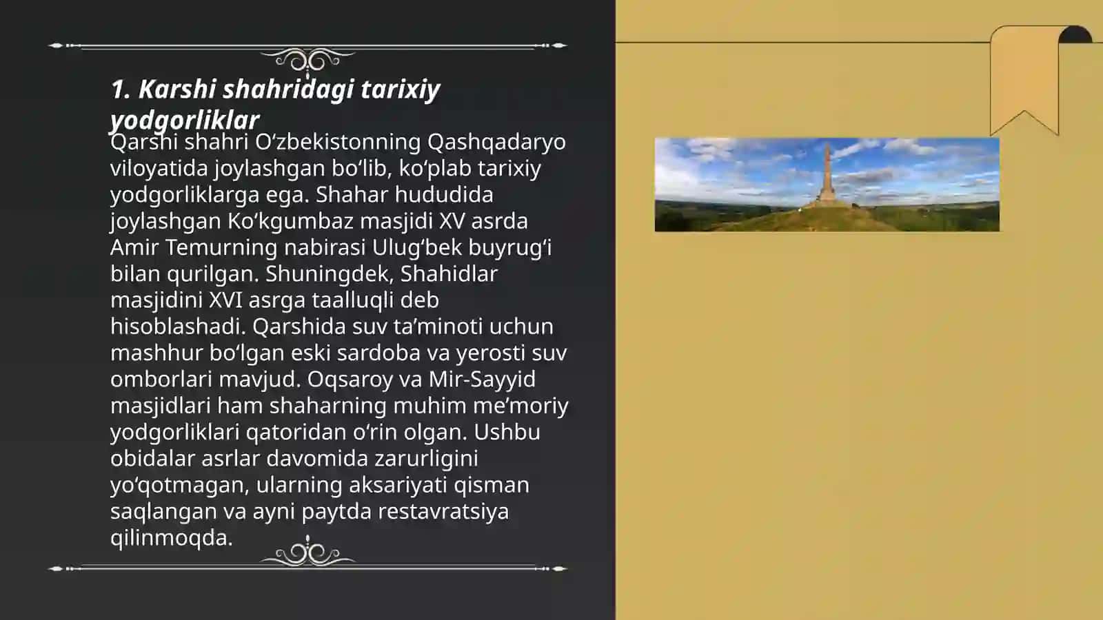 Qashqadaryo viloyatining tarixiy obidalari 3