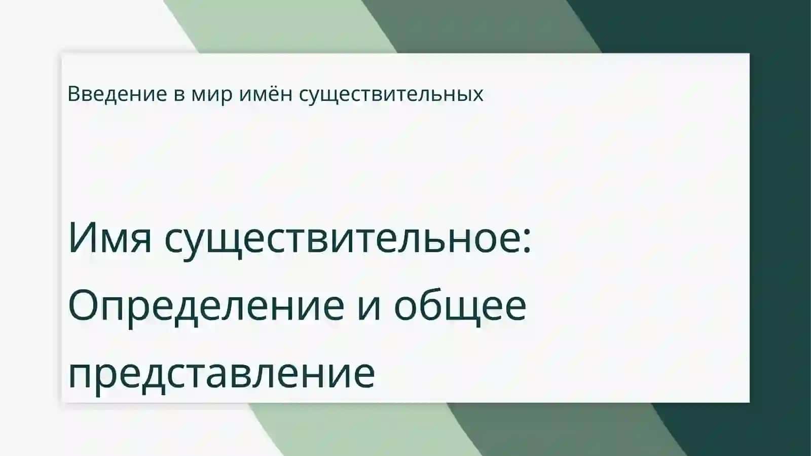 Имя существительное 3