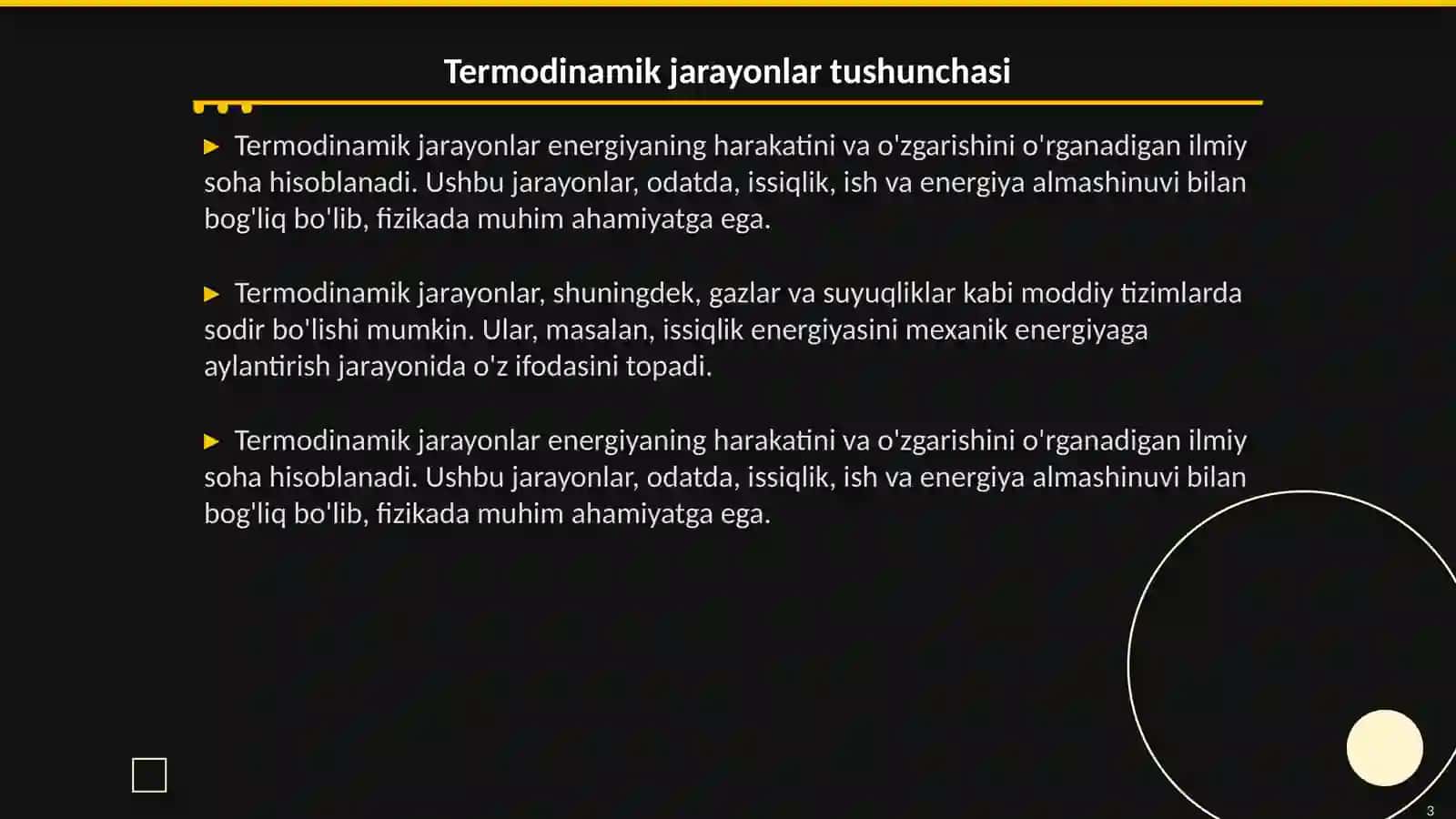 Termodinamik jarayonlar 3