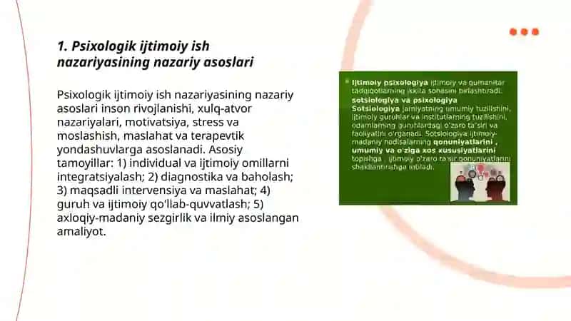 Psixologik Ijtimoiy Ish Nazariyasi 3