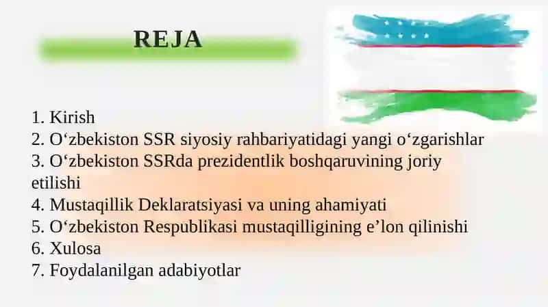 O‘zbekiston mustaqilligiga erishish jarayoni 3