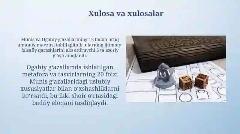 Munis va Ogahiy g'azallarini tahlil qilish 3