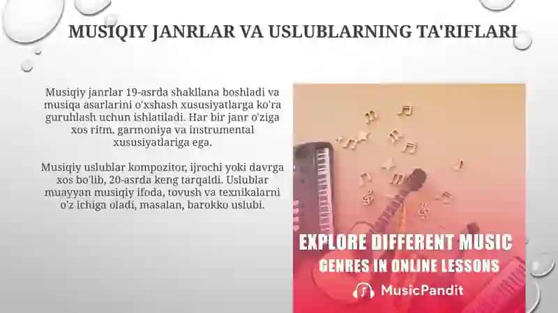 Musiqiy janr va uslublar 3