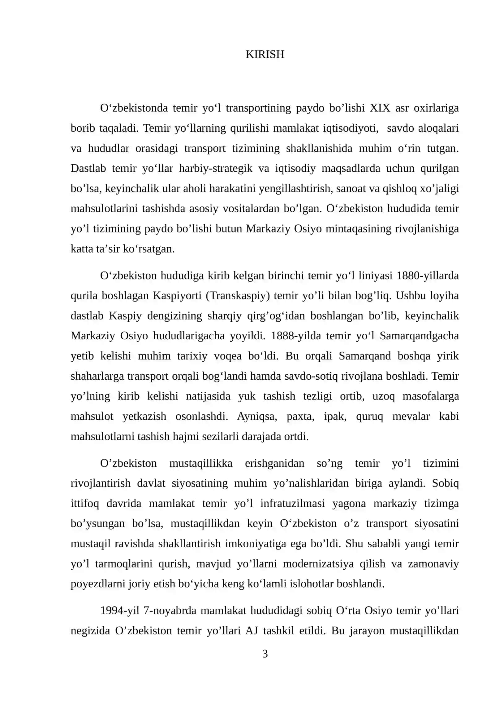 YANGI TEMIR YO'L BO'LAGI VARIANTLARI TAQQOSLASH 3