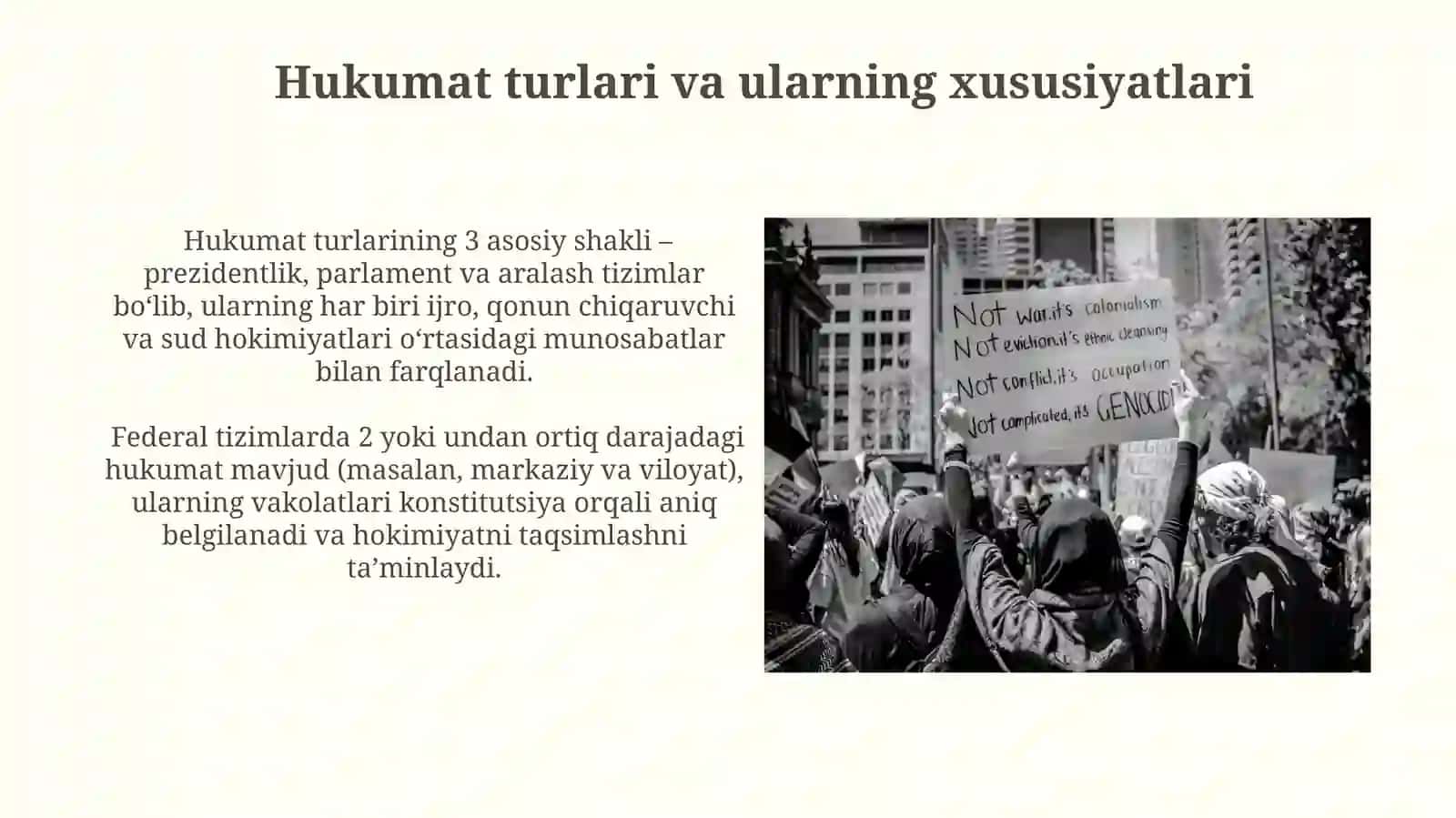 Siyosiy institutlar, mafkuralar va fikrlar xilma-xilligi 3