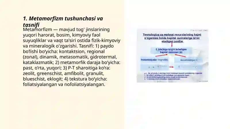 Metamorfik jarayonlar geokimyosi 3