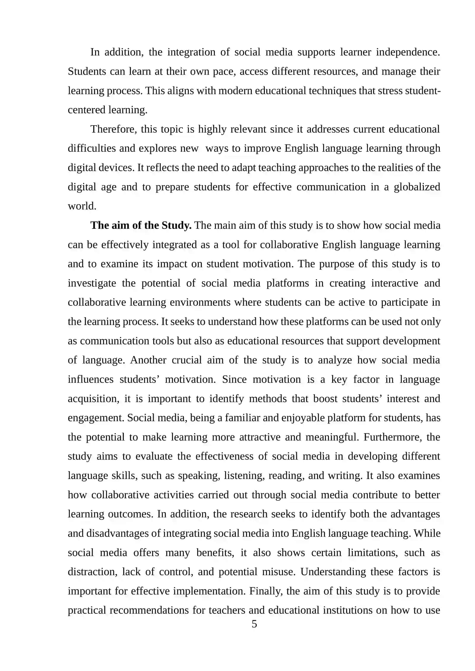 USING SOCIAL MEDIA IN ENGLISH LANGUAGE LEARNING 3