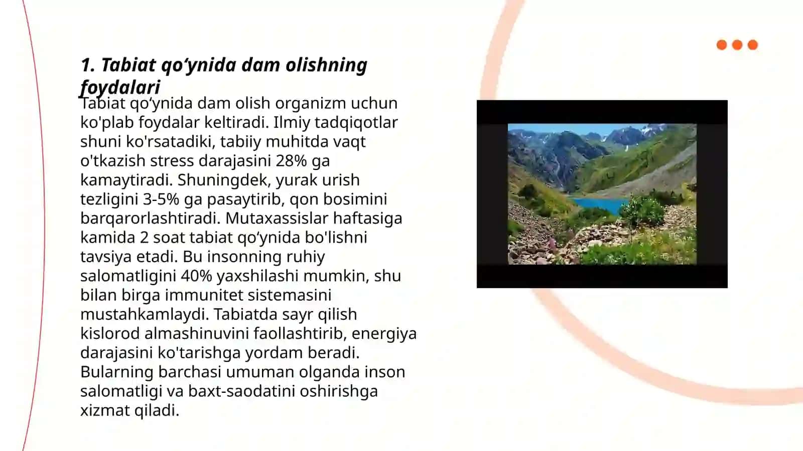 Tabiat qoʻynida hordiq chiqarish 3