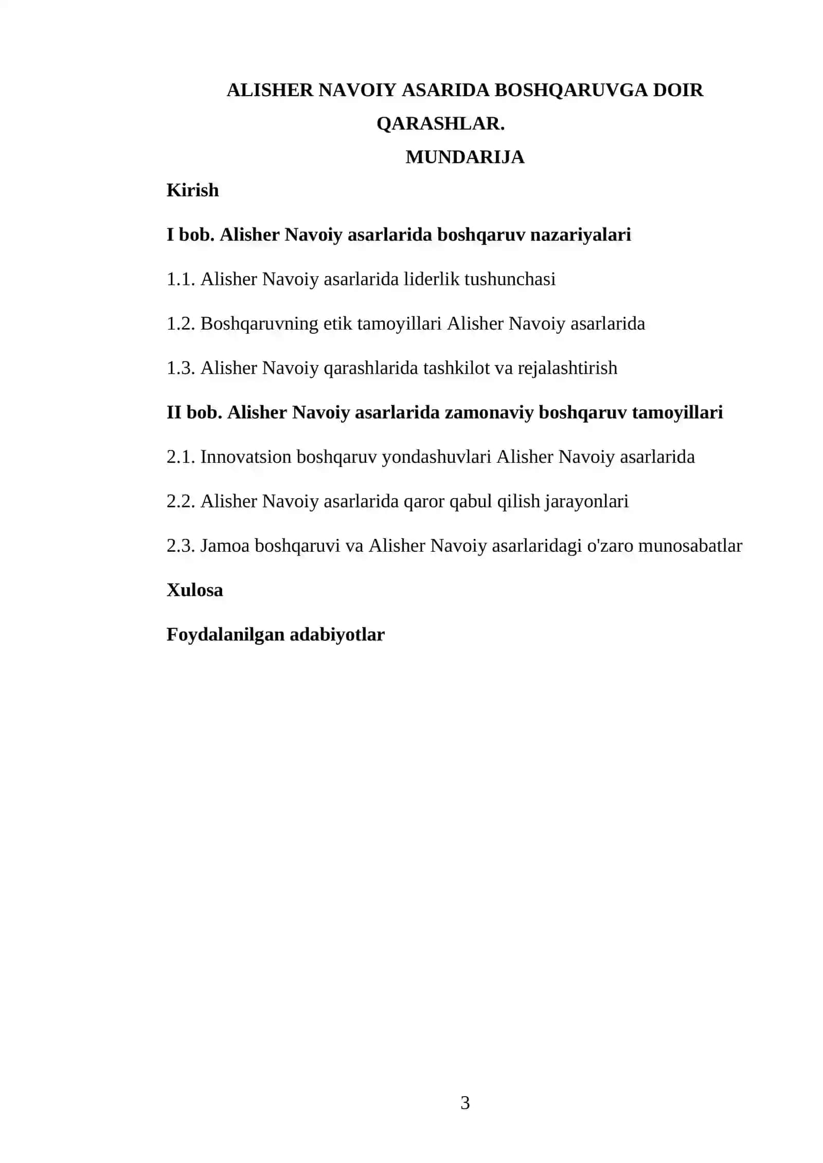 Alisher Navoiy asarida boshqaruvga doir qarashlar 3