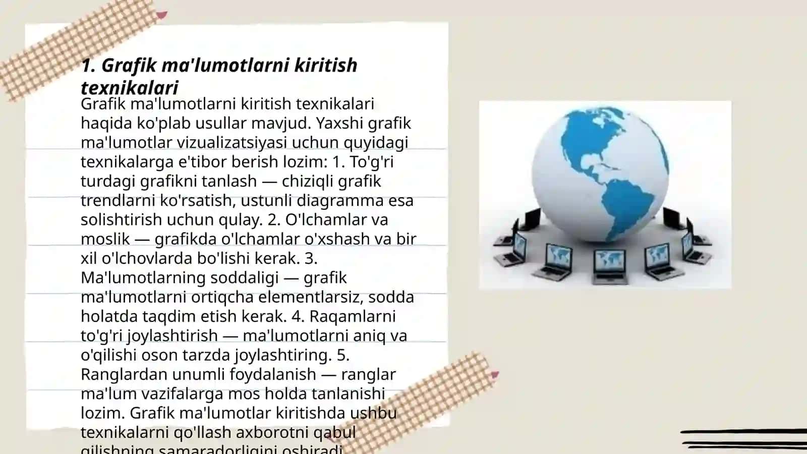 Grafik axborotlarni kiritish, tahrirlash va chiqarishning dasturiy vositalari 3