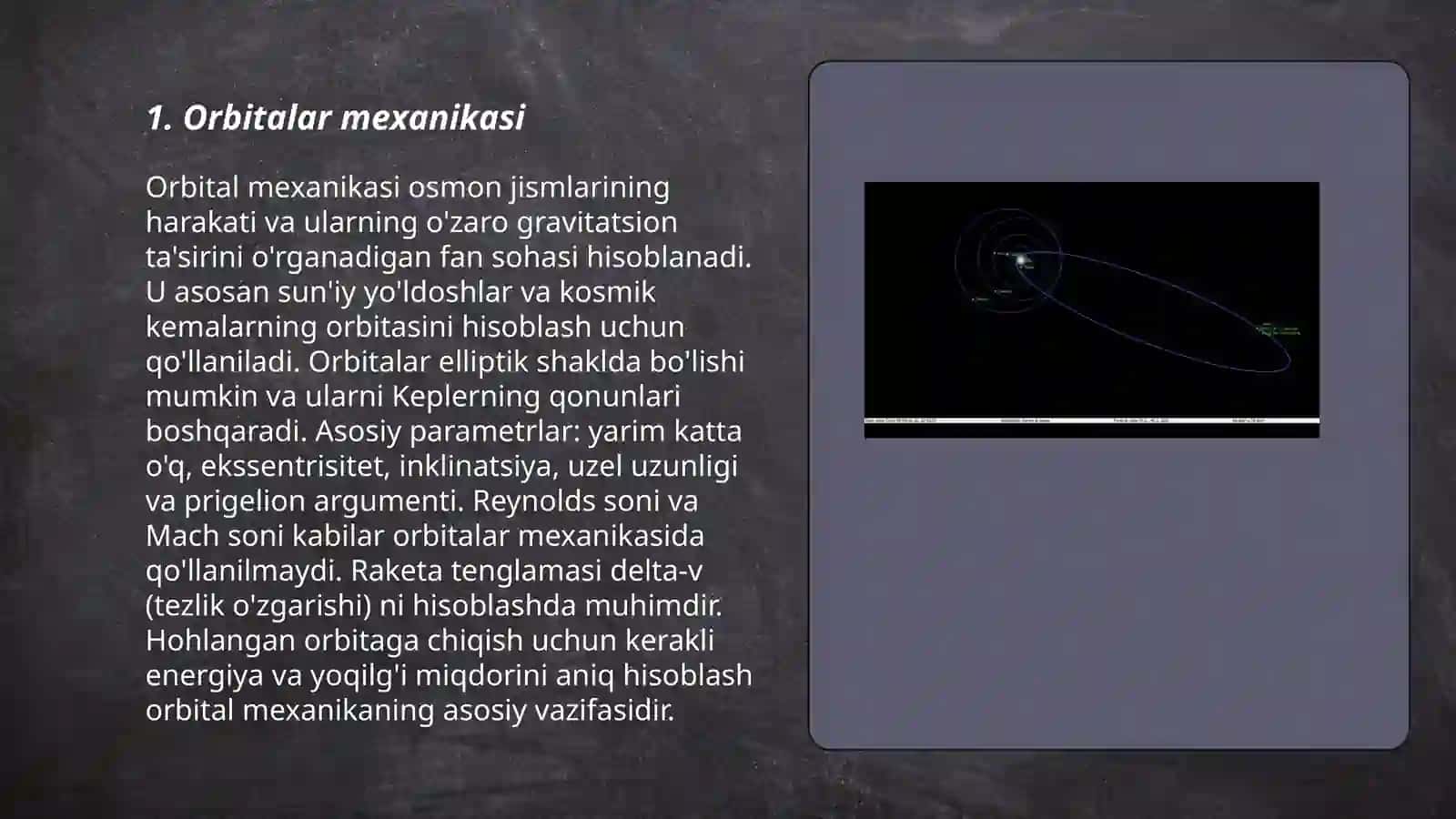 Orbitalar mexanikasi 3