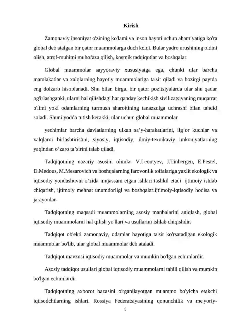 Zamonaviy global iqtisodiy muammolar 3