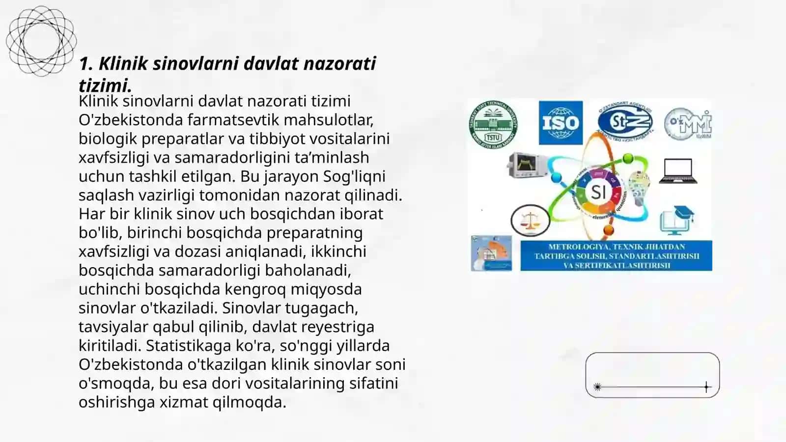 Klinik sinovlarni davlat nazorati tizimi 3