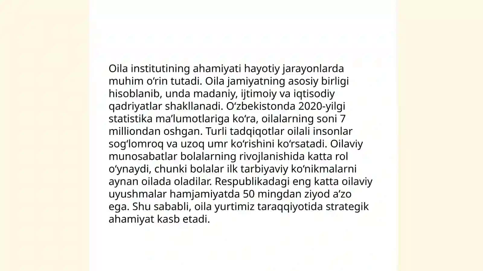 Oilada tarbiya masalalari 3