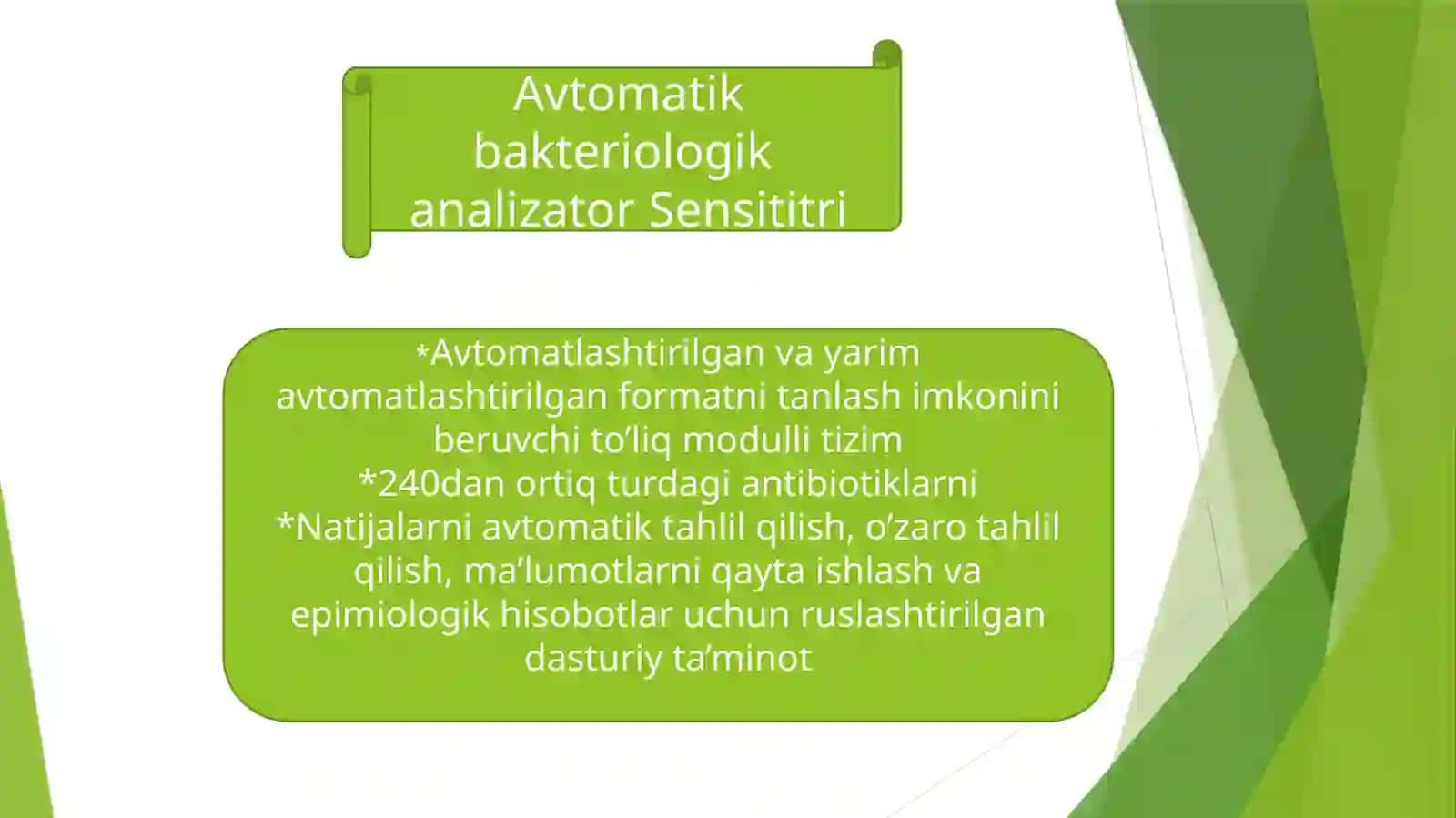 Avtomatik bakteriologik analizator Sensititre 3