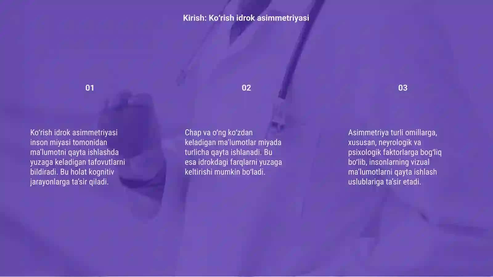 Koʻrish idrok asimmetriyasi 3
