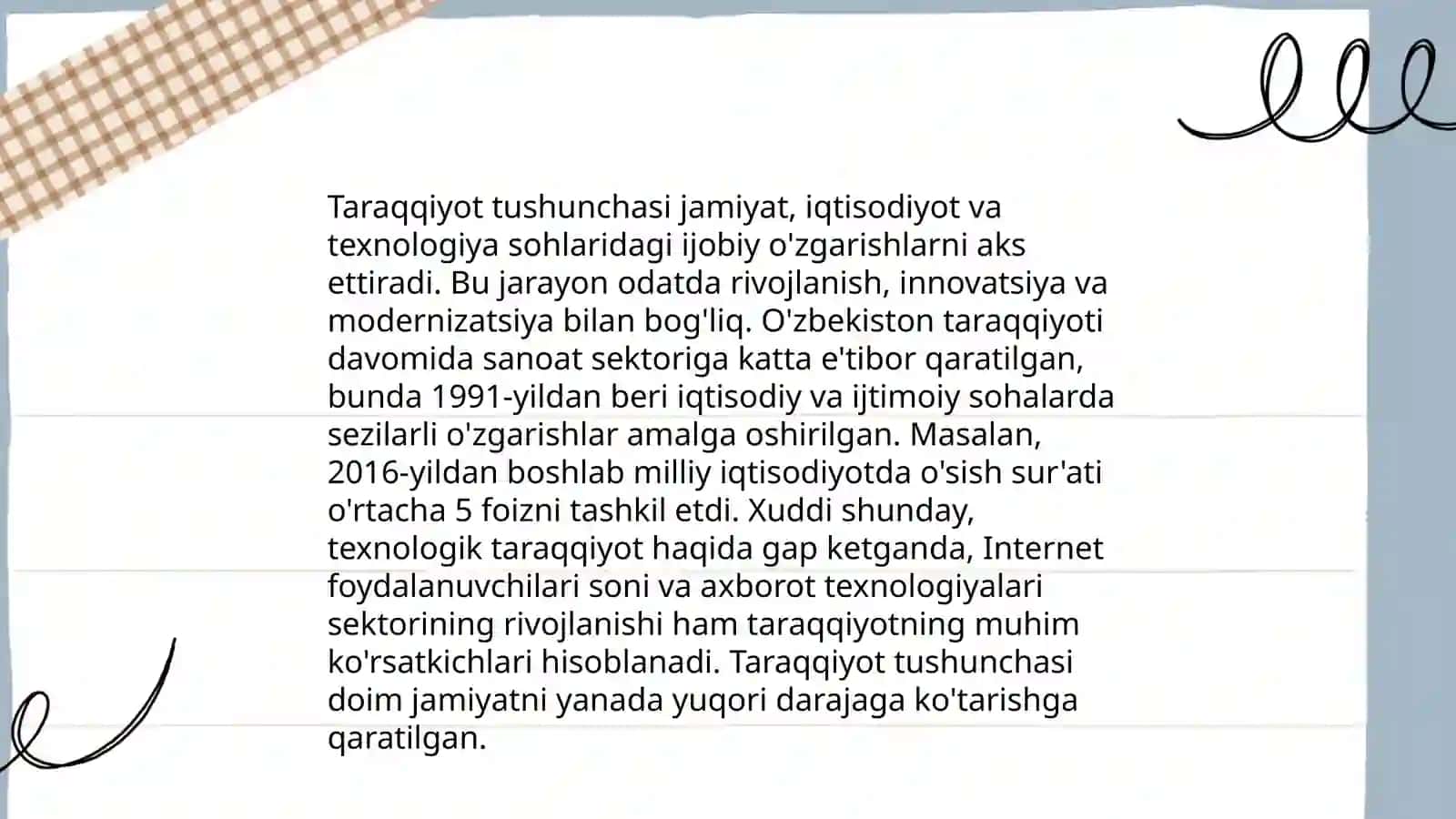 Taraqqiyot tushunchasi 3