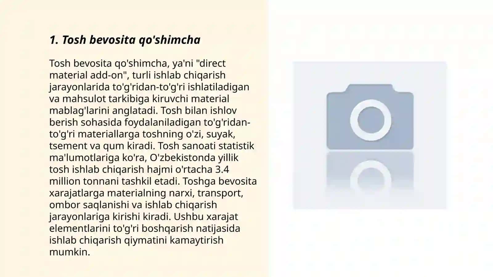 Tosh bevosita qo'shimcha 3