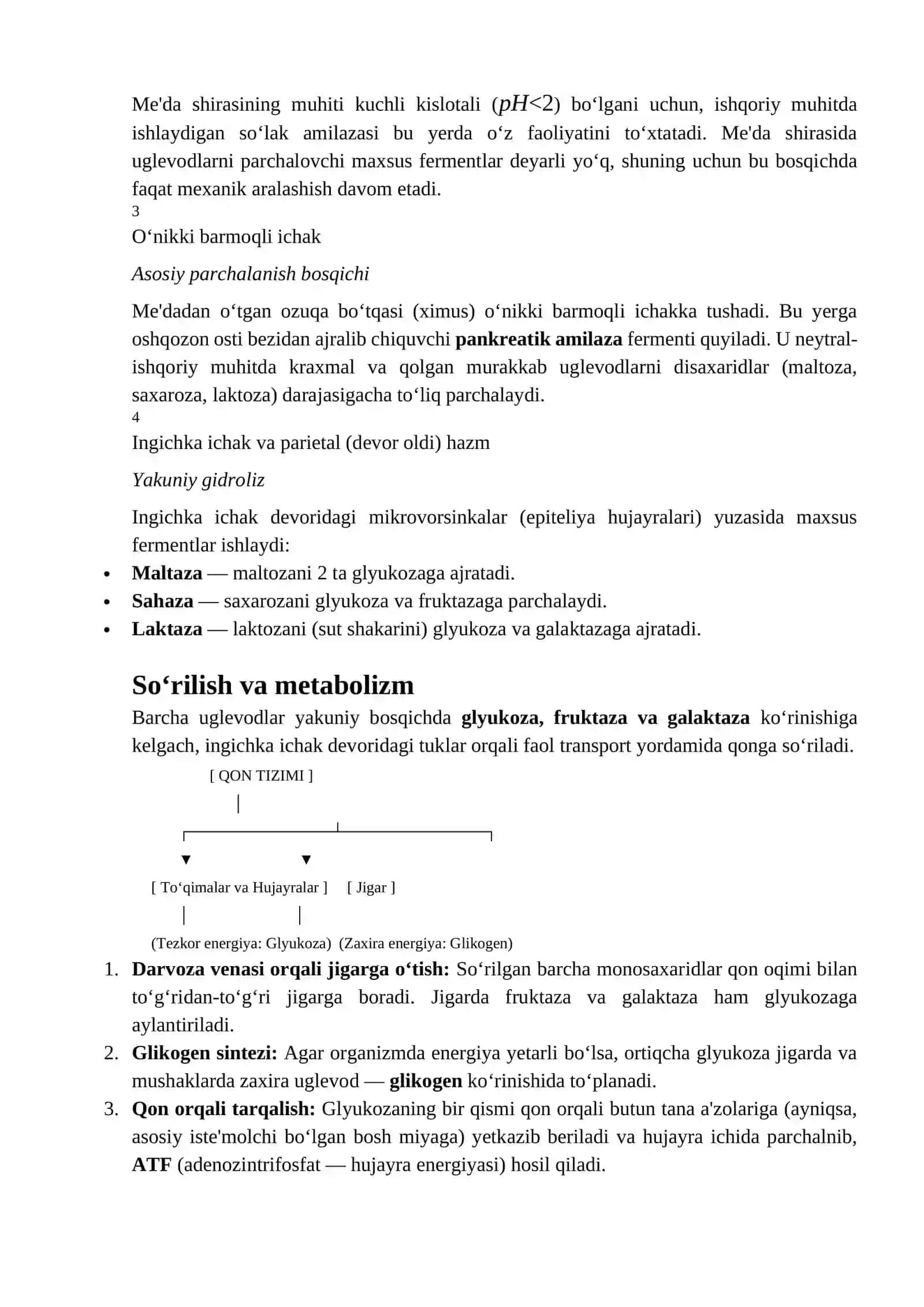 Uglevodlar tasnifi va tavfsifi 3