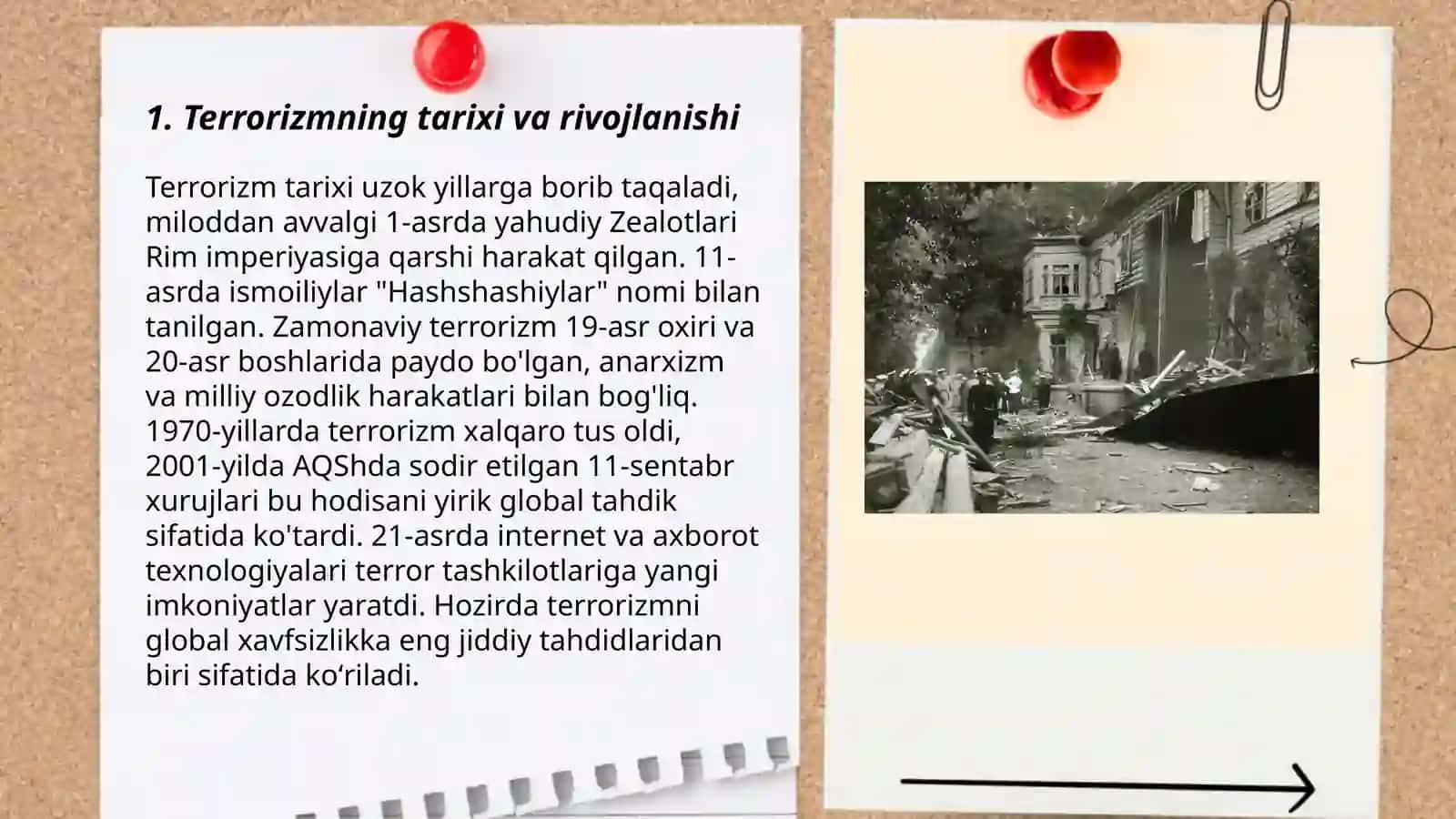 Terrorizm va aholi muhofazasi 3