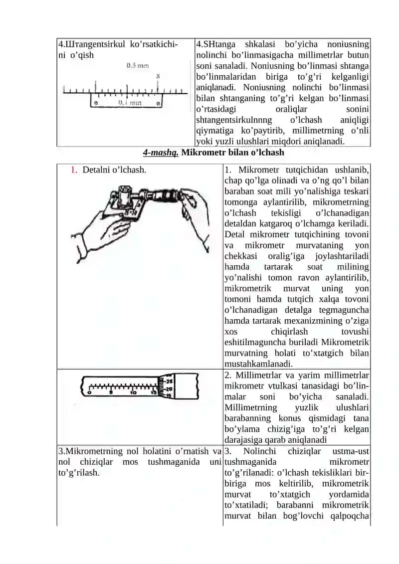 O’lchov asboblaridan foydalanish 3